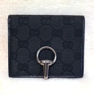 EUC Gucci Black Monogram Wallet
